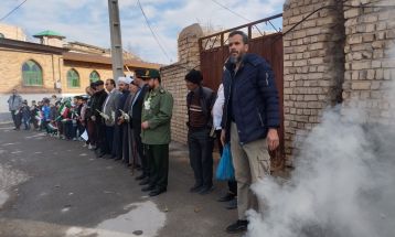 استقبال اهالی روستای شهراب از شهید گمنام