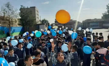 نواخته شدن زنگ همبستگی با دانش آموزان فلسطینی