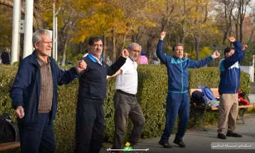 ورزش همگانی در پاک شهدای گمنام اراک