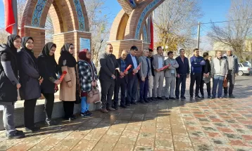 مزار شهید گمنام دانشگاه فراهان گلباران شد