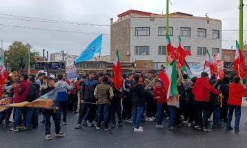 راهپیمایی پرشور ۱۳ آبان در کمیجان