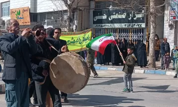 شکوه تماشایی راهپیمایی ۲۲بهمن کمیجان