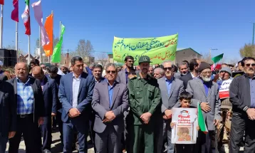 حضور مردم فراهان در راهپیمایی روز قدس