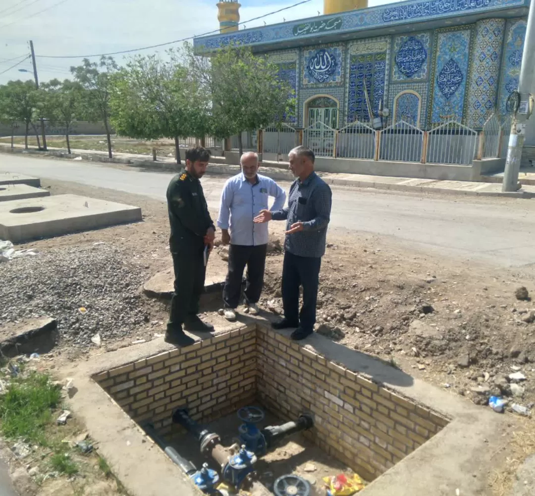اتصال خط جدید آبرسانی به روستای «قرهچای»