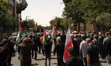 راهپیمایی مردم زرندیه در محکومیت ترور شهید هنیه