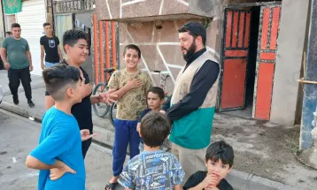 برپایی میزخدمت رضوی در ساوه