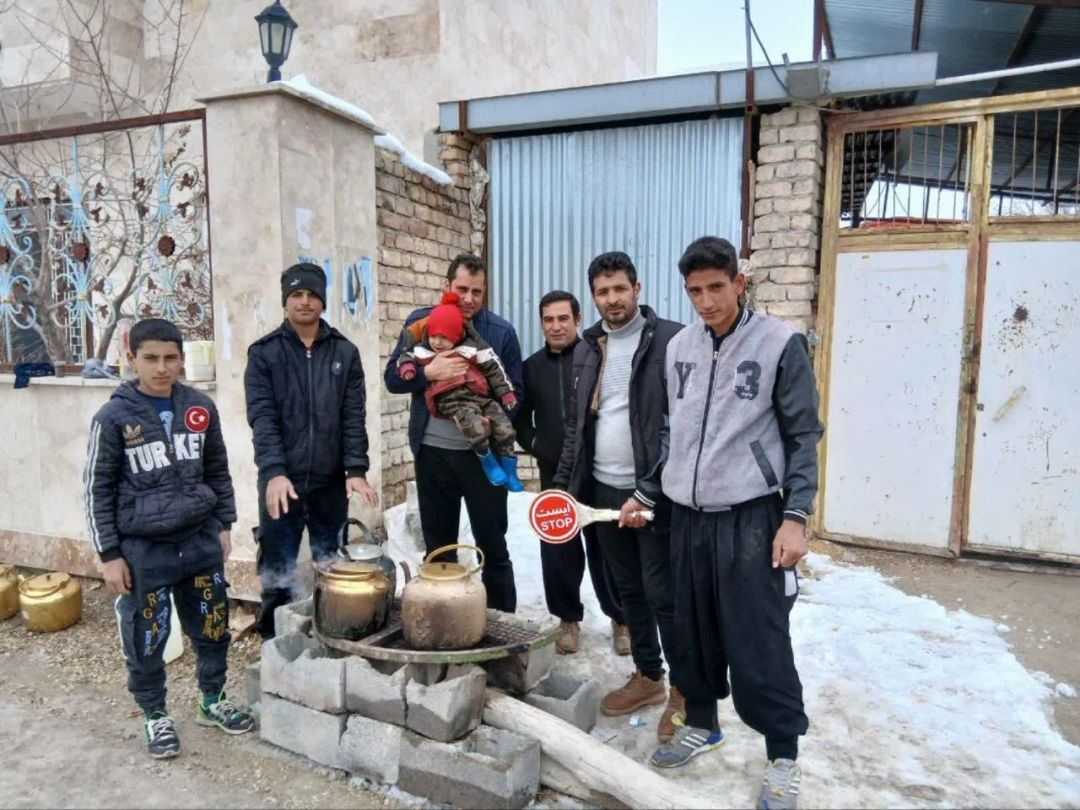 پذیرایی نوجوانان روستاهای ساوه از منتظران ظهور