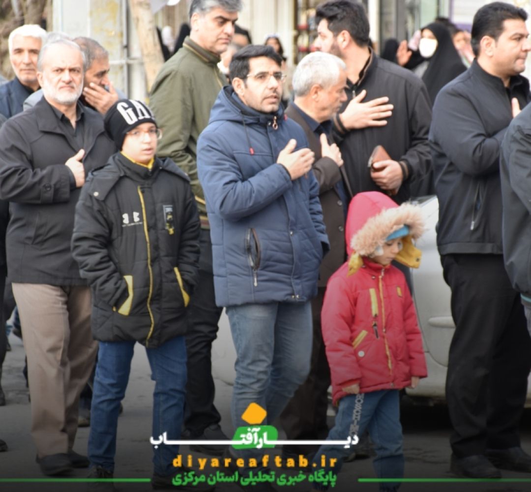 برپایی کاروان غم عزاداری در اراک