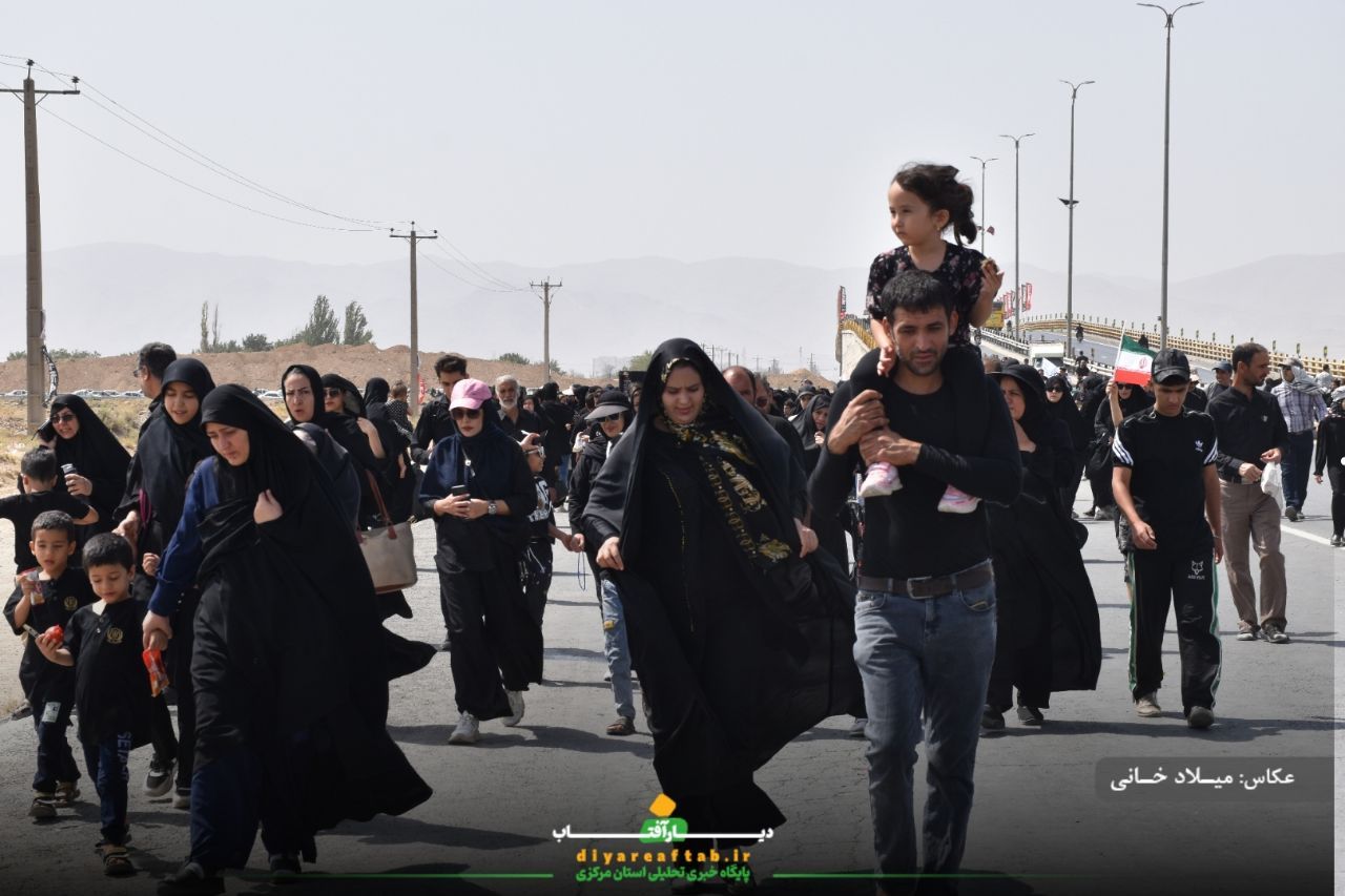 کاروان اراکی جاماندگان اربعین در مسیر عشق
