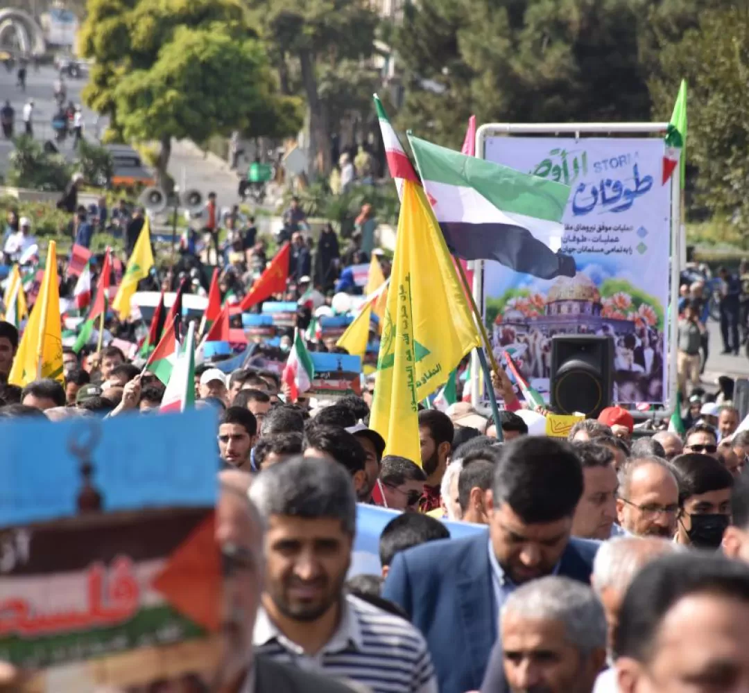 حضور مردم اراک در راهپیمایی حمایت از فلسطین