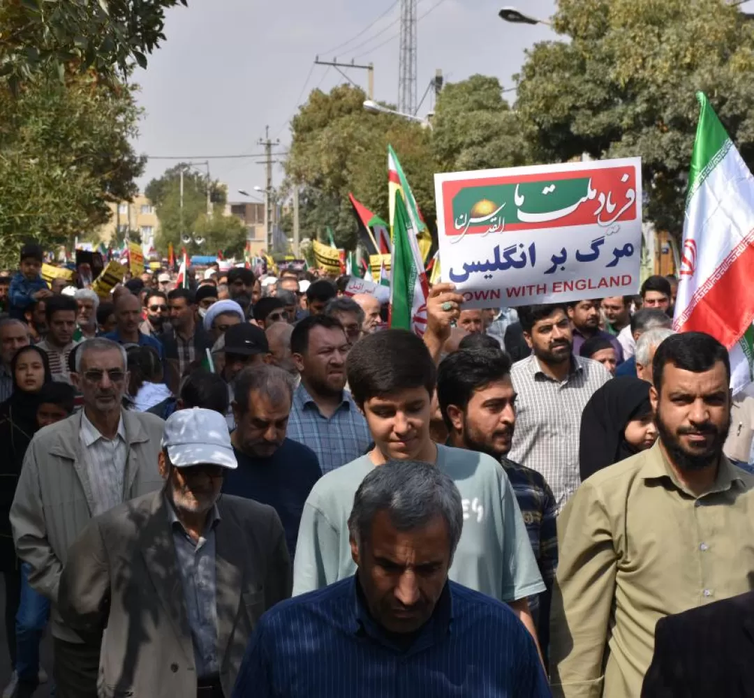 حمایت مردم اراک از ملت مظلوم فلسطین