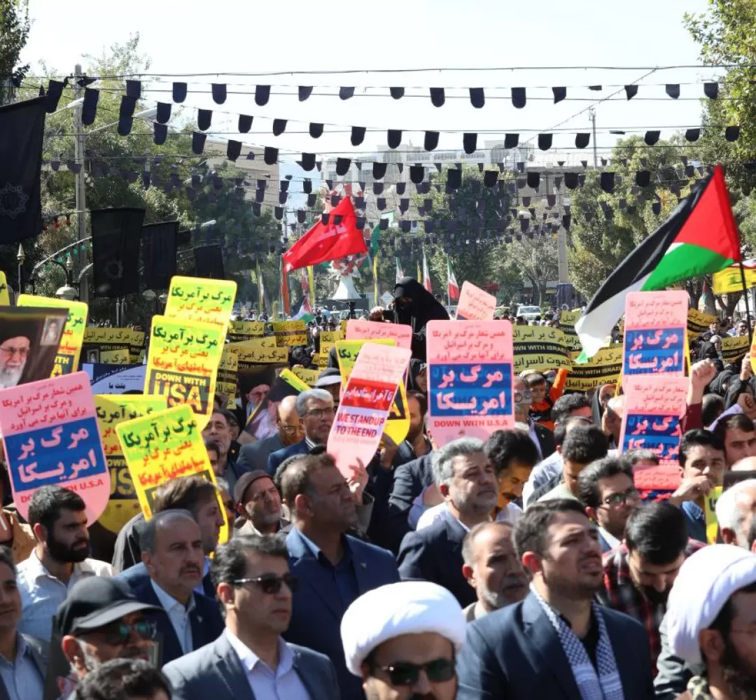 تجمع مردم اراک در حمایت از فلسطین