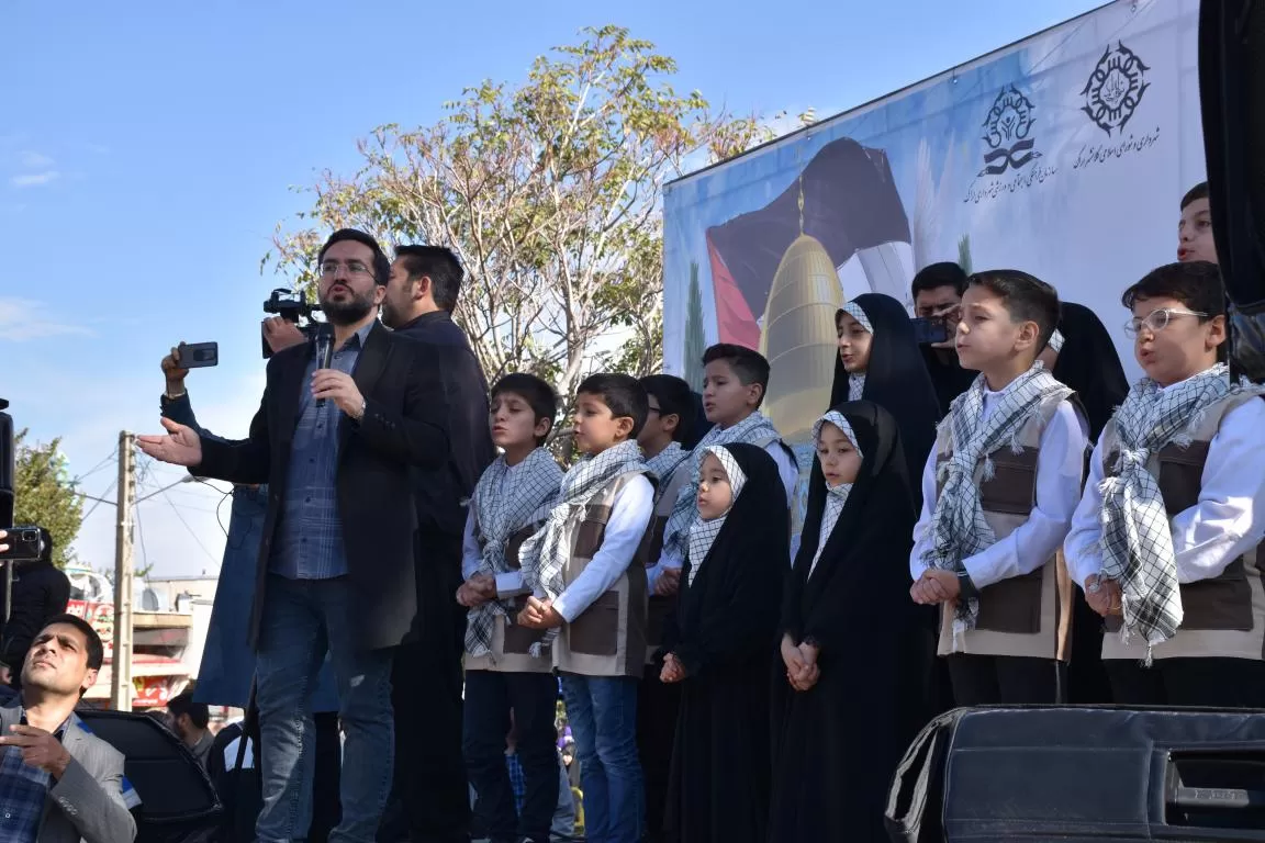 حضور نوجوانان در راهپیمایی 13 آبان‌ماه اراک