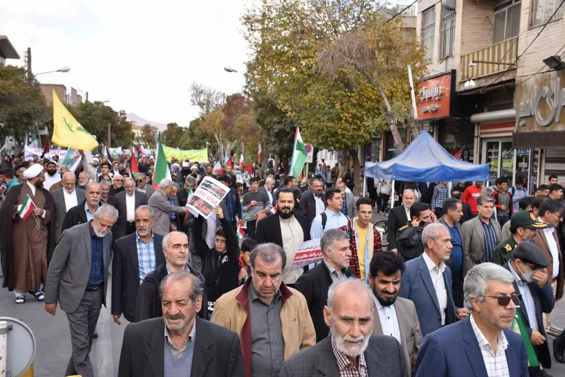 شکوه حضور مردم در راهپیمایی 13 آبان‌ماه