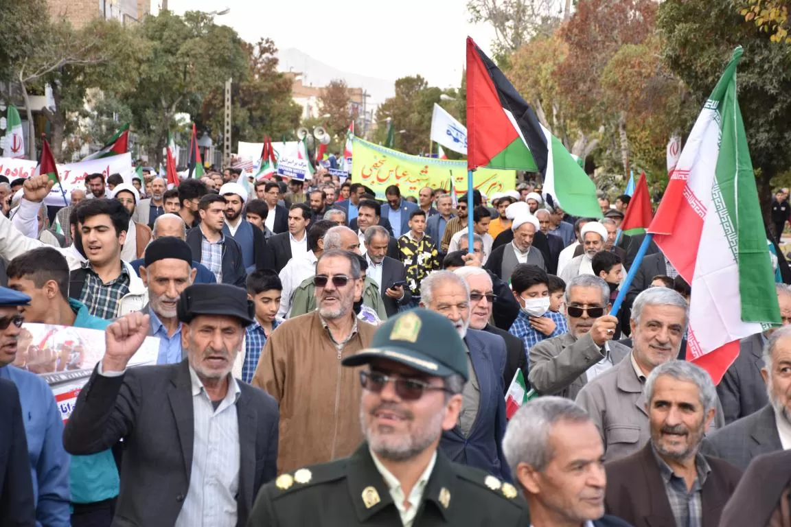 شکوه حضور مردم در راهپیمایی 13 آبان‌ماه