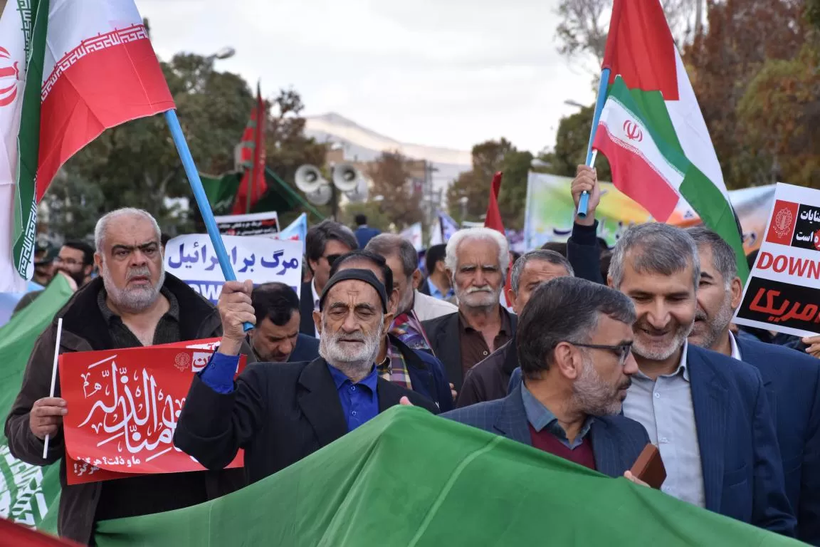 شکوه حضور مردم در راهپیمایی 13 آبان‌ماه