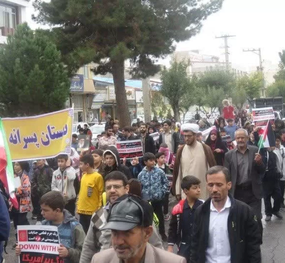 راهپیمایی مردم زرندیه