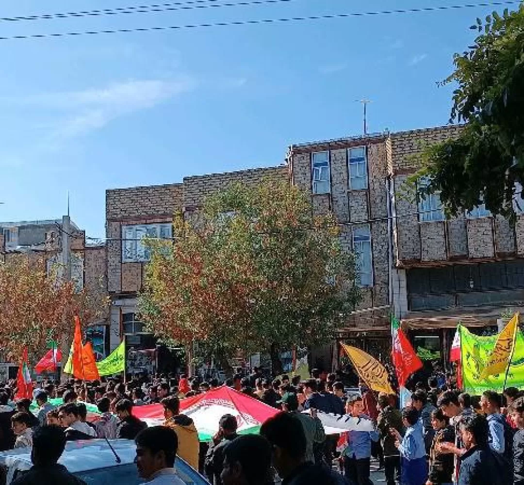 جلوههایی از راهپیمایی 13 آبان در کمیجان