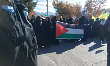 اجتماع مردم تفرش در حمایت از مردم غزه