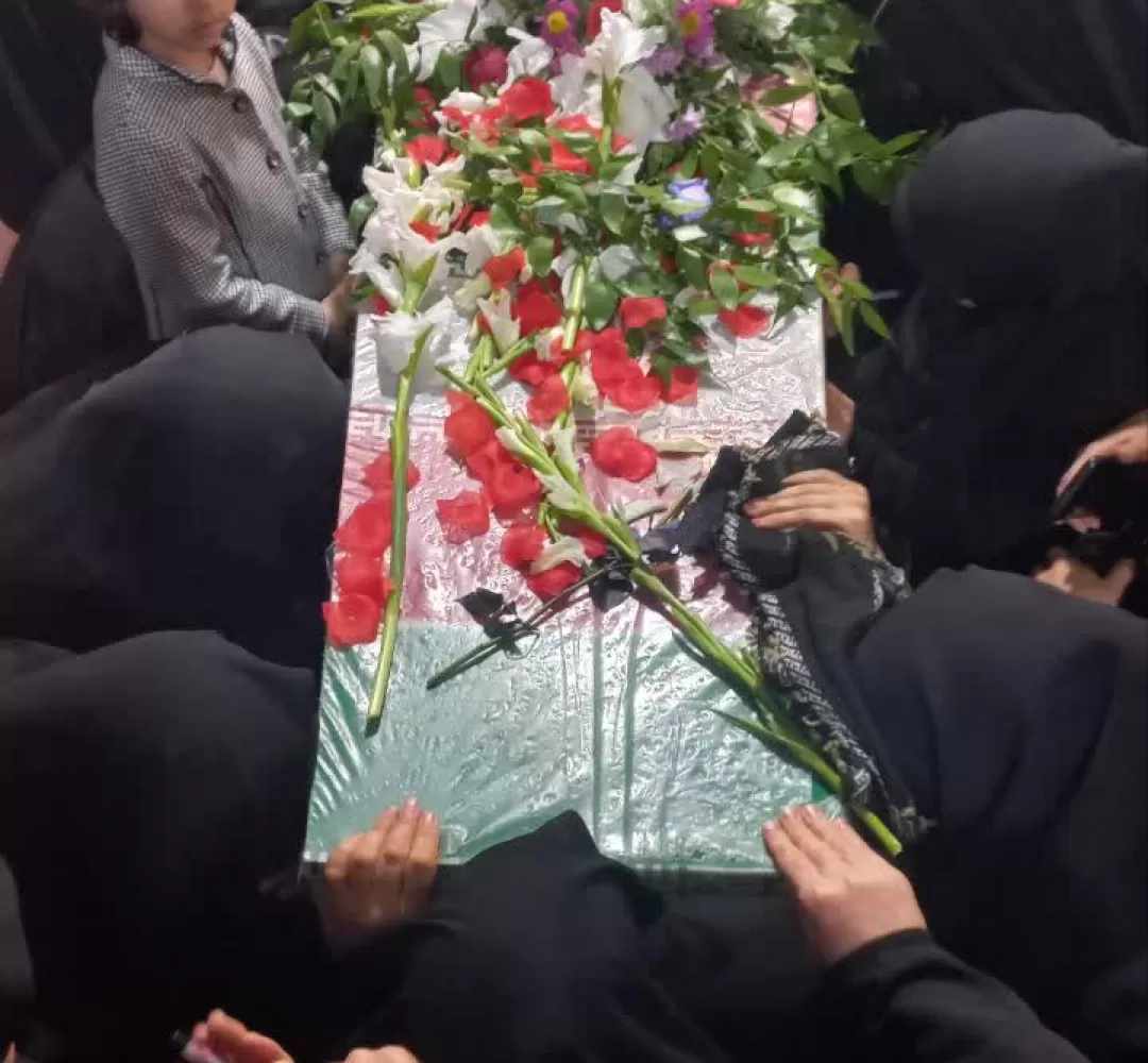 مراسم استقبال از شهید گمنام در مسجد کوثر