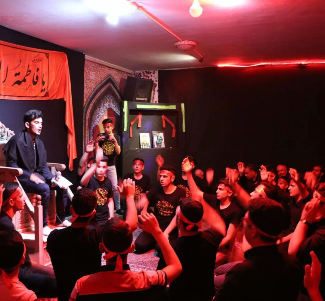 عزاداری شهادت حضرت زهرا(س) در تلخاب