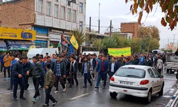 راهپیمایی پرشور ۱۳ آبان در کمیجان