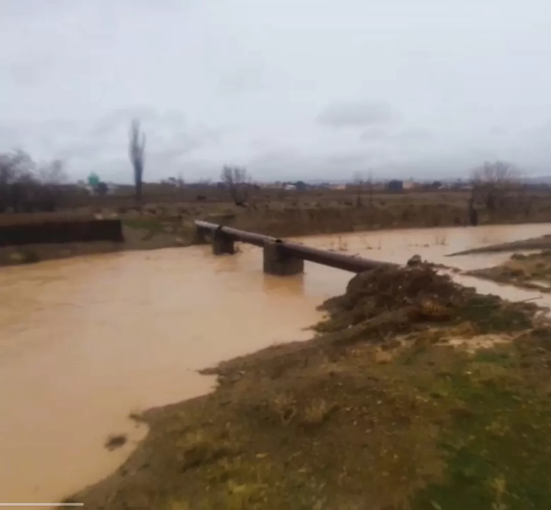 سیلاب در روستای اسفندان کمیجان