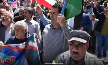 تظاهرات حمایت از عملیات وعده صادق در اراک