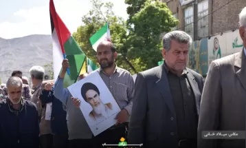تظاهرات حمایت از عملیات وعده صادق در اراک