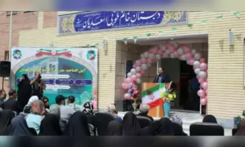 افتتاح مدرسه 6 کلاسه در خنداب