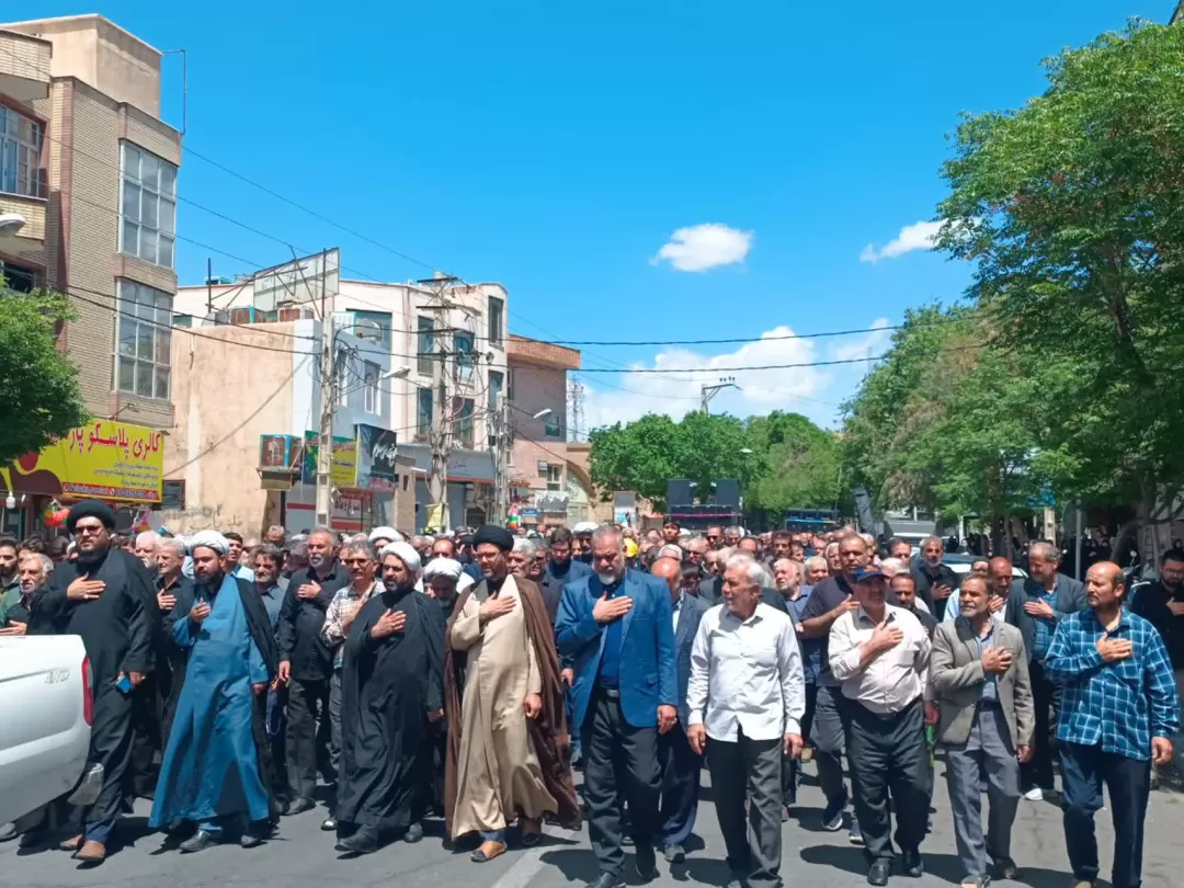 کاروان غم در ساوه به حرکت در آمد