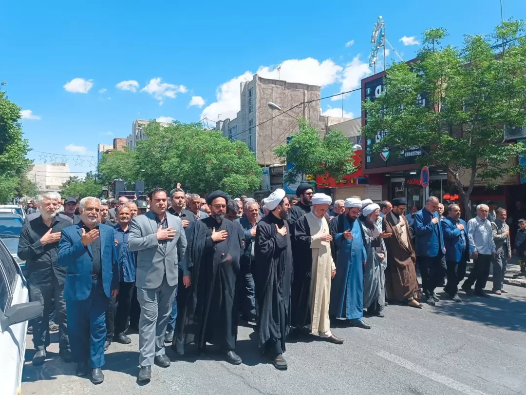 کاروان غم در ساوه به حرکت در آمد
