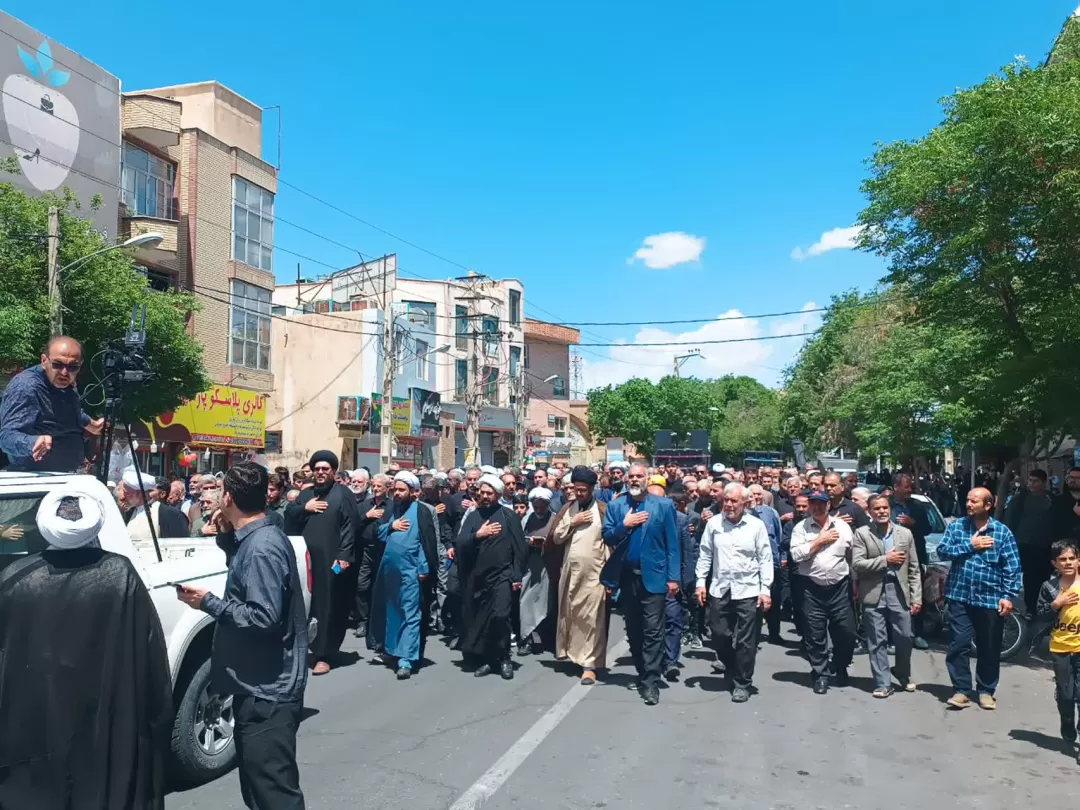 کاروان غم در ساوه به حرکت در آمد