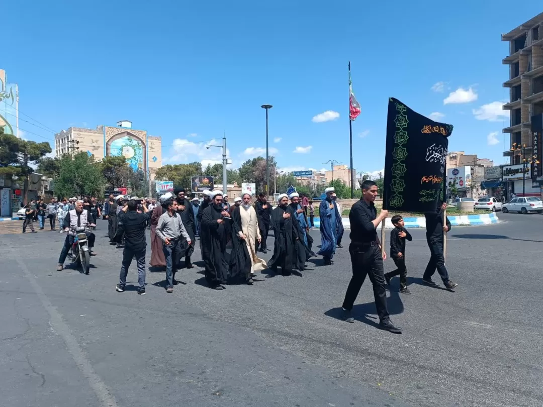 کاروان غم در ساوه به حرکت در آمد