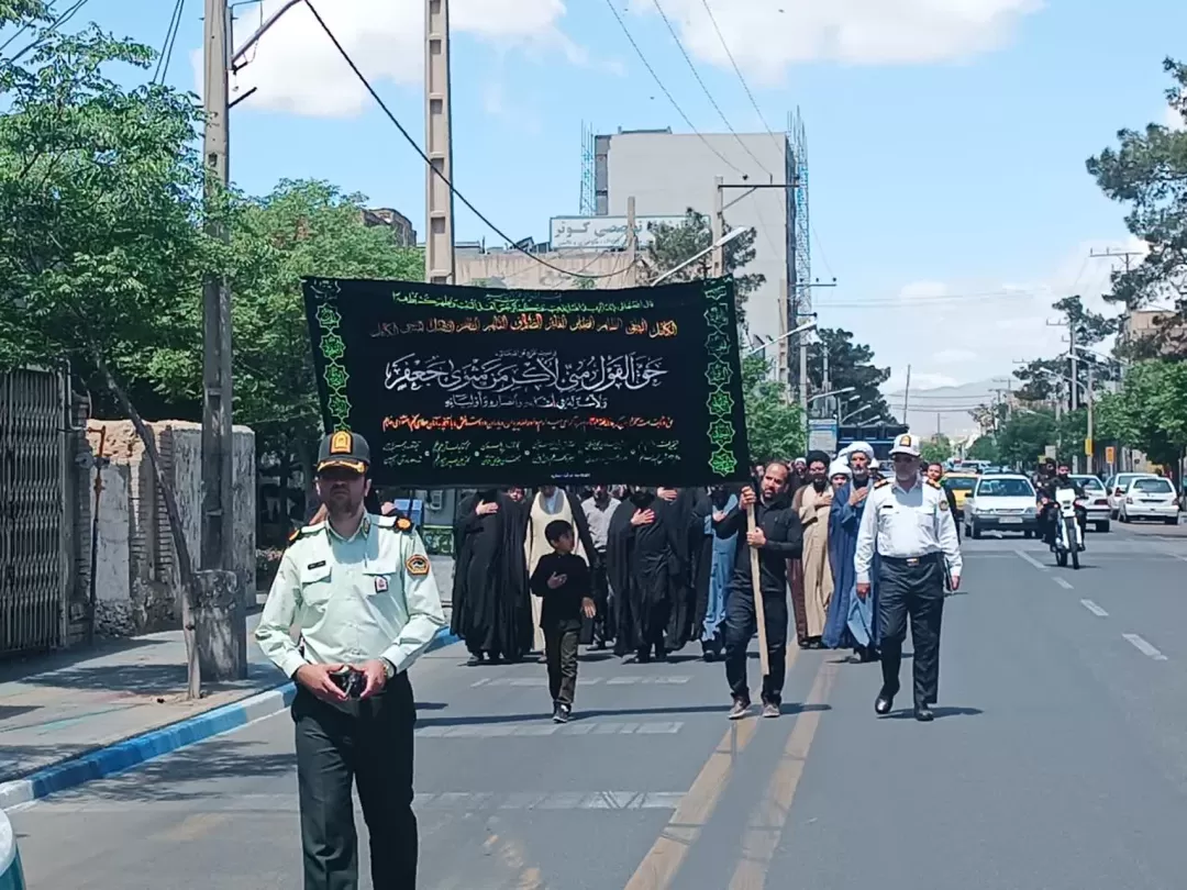 کاروان غم در ساوه به حرکت در آمد