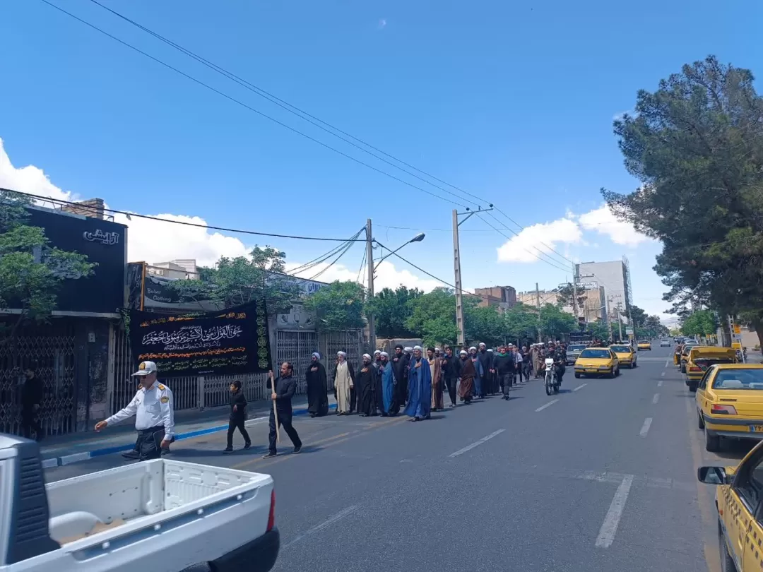 کاروان غم در ساوه به حرکت در آمد