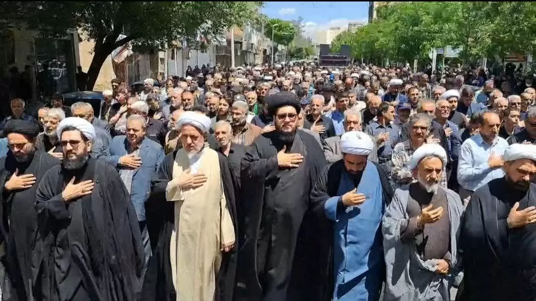 کاروان غم در ساوه به حرکت در آمد