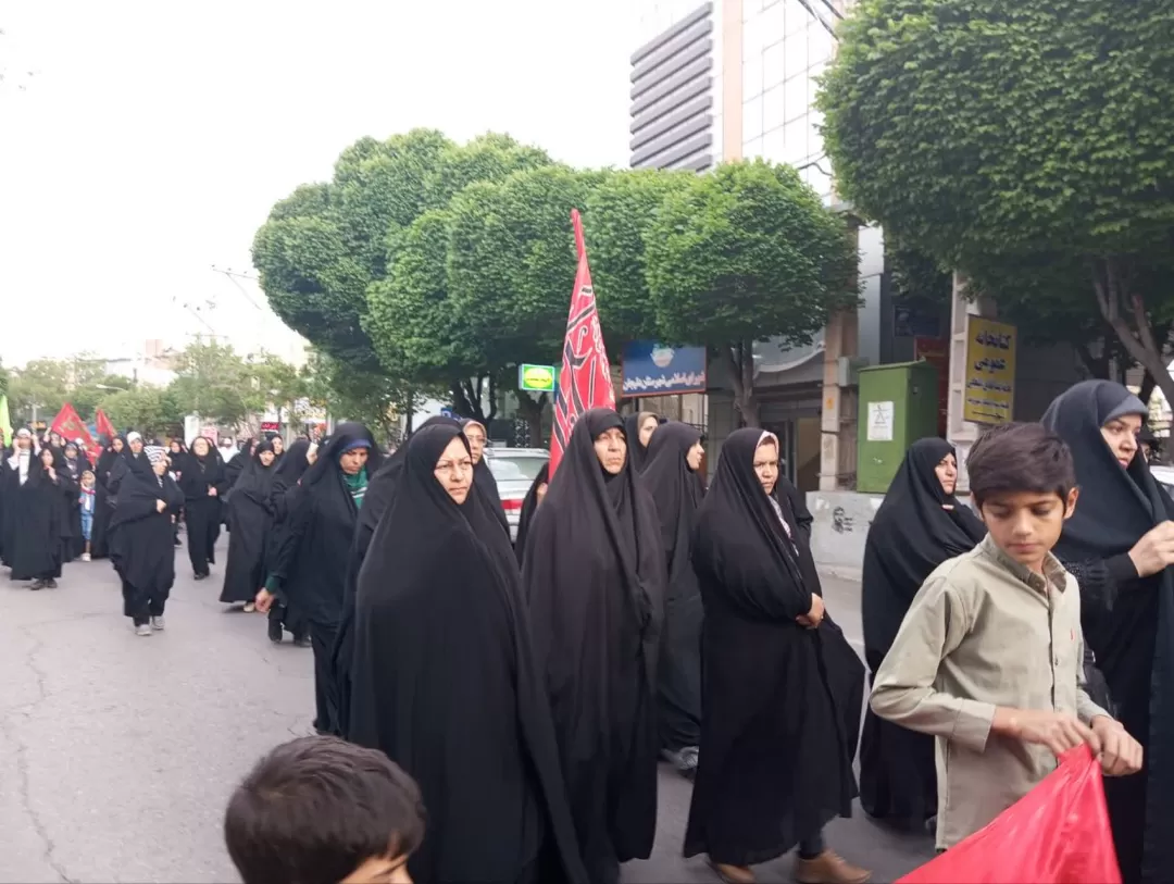 راهپیمایی حافظان حریم خانواده در دلیجان