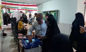 حماسه حضور تفرشیها در انتخابات