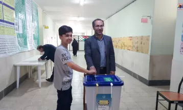 حماسه حضور تفرشیها در انتخابات