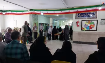 حماسه حضور تفرشیها در انتخابات