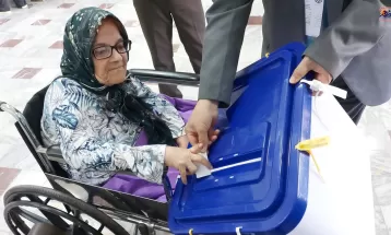 حماسه حضور تفرشیها در انتخابات