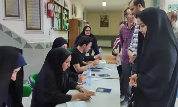 حماسه حضور مردم فراهان در انتخابات