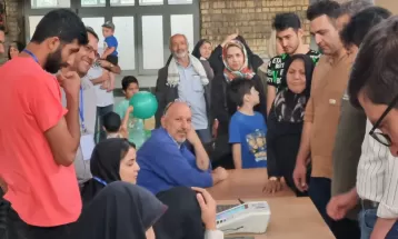 حماسه حضور مردم فراهان در انتخابات