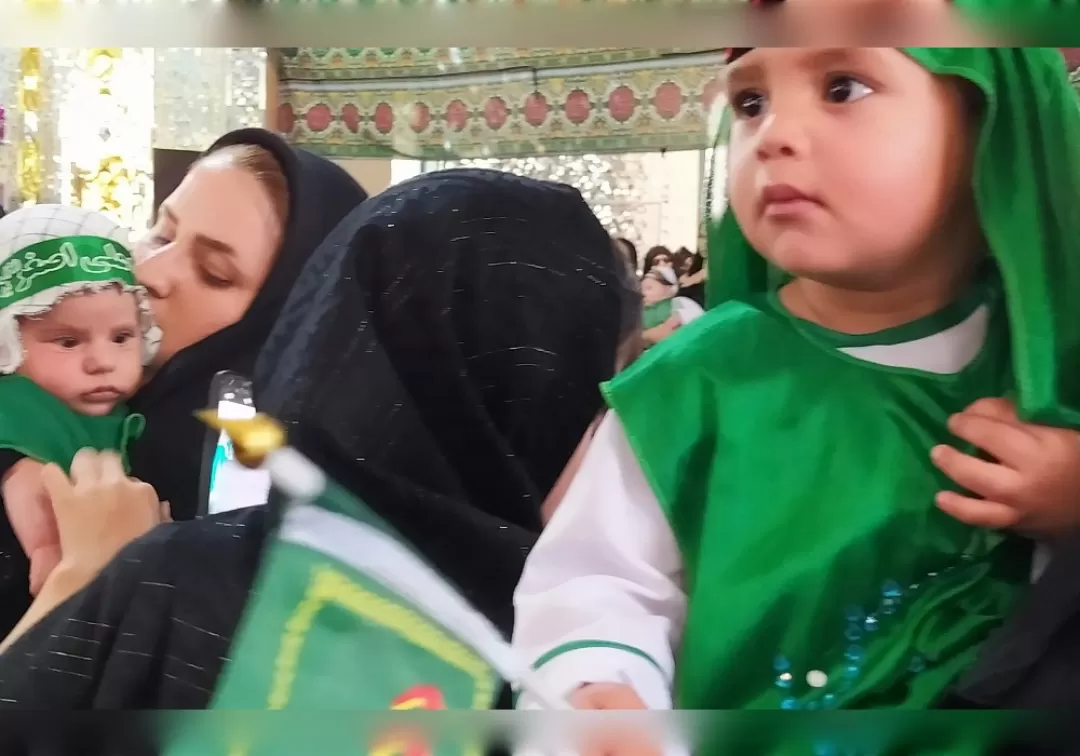 مراسم شیرخوارگان حسینی در خنداب برگزار شد