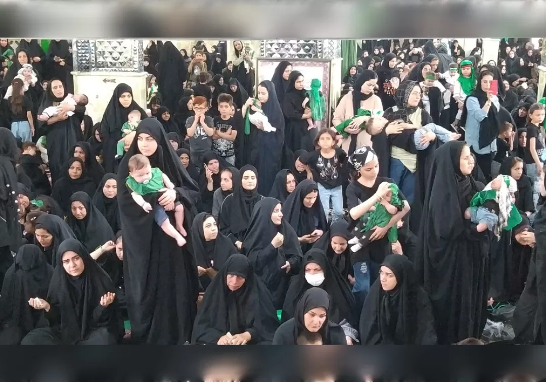 مراسم شیرخوارگان حسینی در خنداب برگزار شد