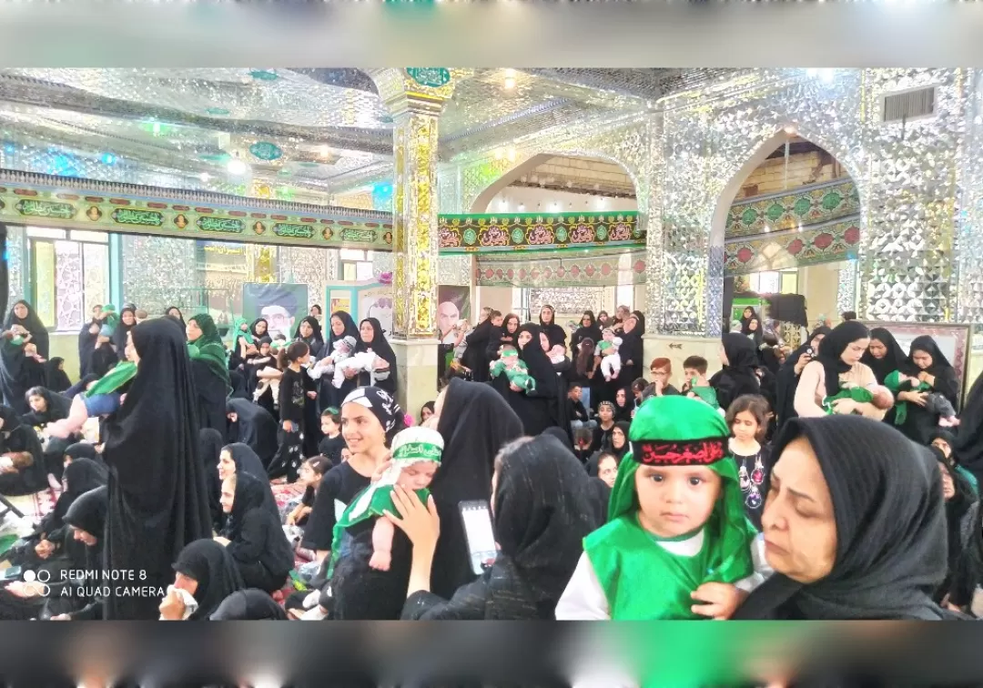 مراسم شیرخوارگان حسینی در خنداب برگزار شد