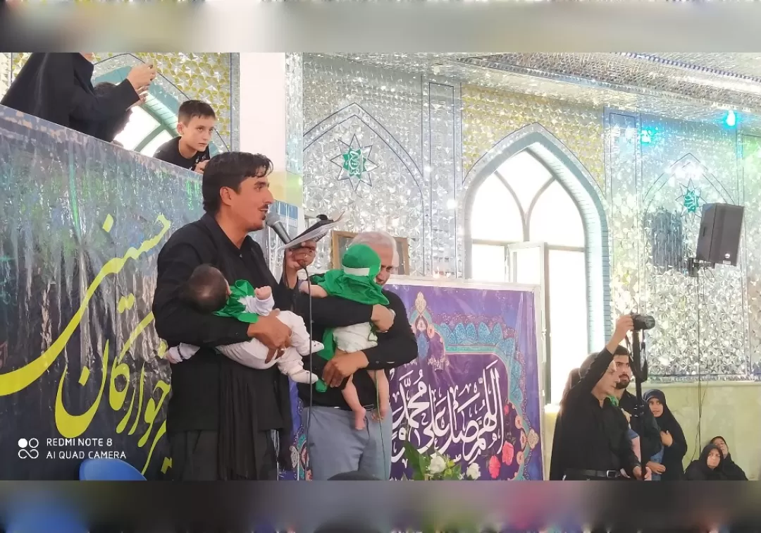 مراسم شیرخوارگان حسینی در خنداب برگزار شد