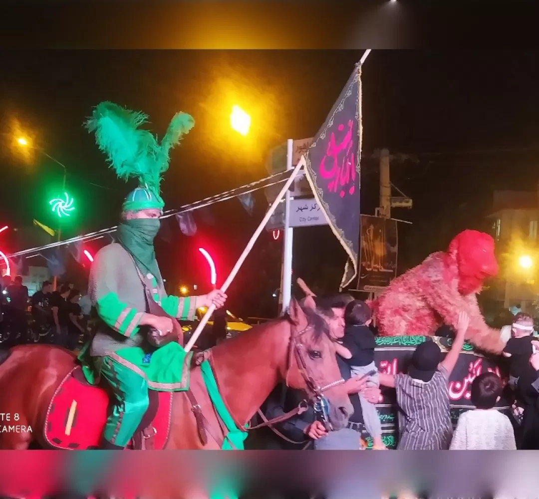 مراسم عزاداری شب تاسوعا در خنداب