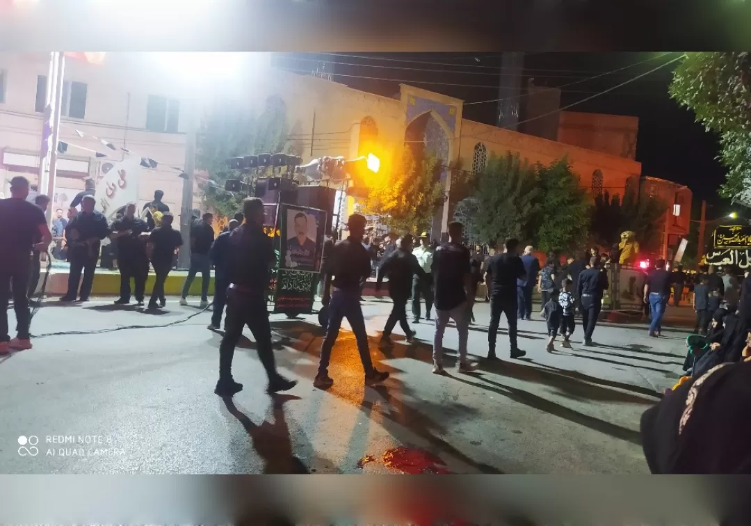 مراسم عزاداری شب تاسوعا در خنداب
